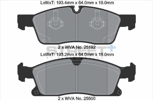 Pagid Street+ front brake pads for Jeep Grand Cherokee, Mercedes-Benz GLE Coupe