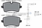 Pagid Street+ rear brake pads for Porsche Macan, Audi A4