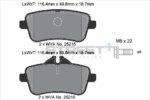Pagid Street+ rear brake pads for Mercedes-Benz CLA, Mercedes-Benz CLA-Class
