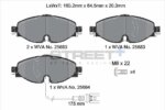 Pagid Street+ front brake pads for VW Golf, VW Polo