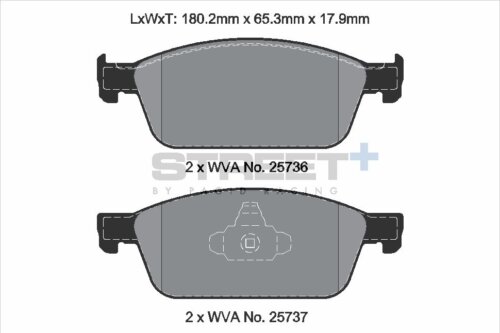 Pagid Street+ front brake pads for Ford Focus, Ford C-Max