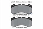 Pagid Street+ front brake pads for Chevrolet Camaro, Chrysler 300C