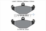 Pagid Street+ rear brake pads for Lotus Elise, Lotus Europa