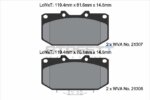 Pagid Street+ front brake pads for Subaru Impreza, Mitsubishi 3000 GT
