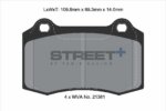 Pagid Street+ front brake pads for Subaru Impreza, Nissan 350Z
