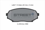Pagid Street+ front brake pads for Mazda MX-5