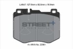 Pagid Street+ front brake pads for Mercedes-Benz C-Class