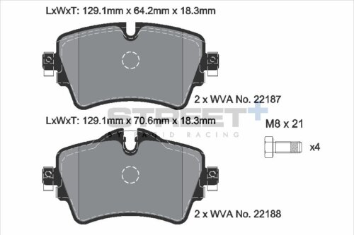 Pagid Street+ front brake pads for Mini MINI Convertible, MINI Mini