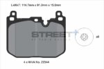Pagid Street+ front brake pads for BMW 1, Mini MINI Convertible
