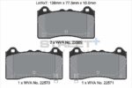 Pagid Street+ front brake pads for Ford Focus