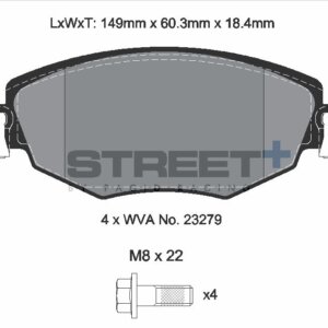 Pagid Street+ prednje kočione pločice za Ford Mondeo, Jaguar X-Type