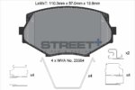 Pagid Street+ front brake pads for Mazda MX-5