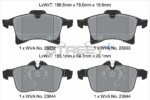 Pagid Street+ front brake pads for Opel Adam, Opel Astra
