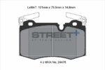Pagid Street+ front brake pads for Mini MINI Convertible, Mini MINI Coupe