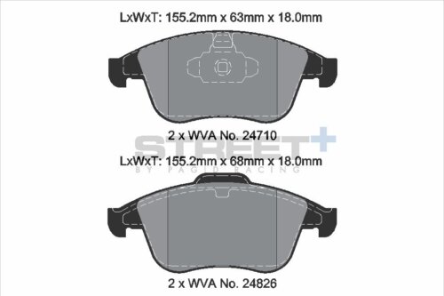 Pagid Street+ front brake pads for Renault Talisman