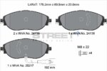 Pagid Street+ front brake pads for VW CC, VW Sharan