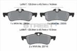 Pagid Street+ rear brake pads for Honda Civic