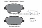Pagid Street+ front brake pads for Ford B-Max, Ford Fiesta