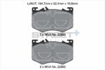 Pagid Street+ front brake pads for Mercedes-Benz CL, Mercedes-Benz CLA
