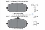 Pagid Street+ front brake pads for Mercedes-Benz A-Class, Mercedes-Benz B-Class