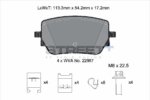Pagid Street+ rear brake pads for Mercedes-Benz A-Class, Mercedes-Benz GLA-Class