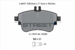 Pagid Street+ front brake pads for Mercedes-Benz B-Class, Mercedes-Benz CLA