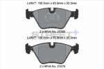 Pagid Street+ front brake pads for BMW 3, BMW 5