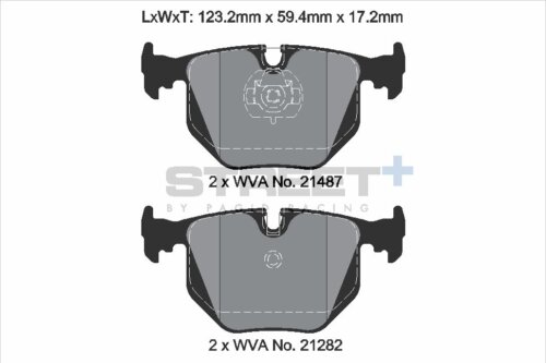 Pagid Street+ rear brake pads for BMW 3, BMW 5