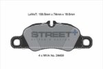 Pagid Street+ front brake pads for Porsche Boxster, Porsche 911