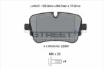 Pagid Street+ rear brake pads for VW Touareg, Audi A6