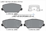 Pagid Street+ front brake pads for Hyundai i30, Hyundai Genesis