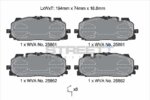 Pagid Street+ front brake pads for VW Touareg, Audi e-tron