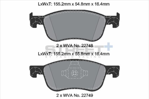 Pagid Street+ front brake pads for Ford Fiesta