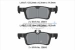 Pagid Street+ rear brake pads for Ford Fiesta