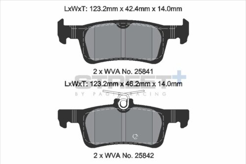 Pagid Street+ rear brake pads for Ford Fiesta