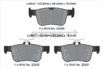 Pagid Street+ rear brake pads for Honda Civic