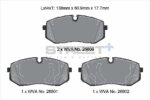 Pagid Street+ front brake pads for Hyundai Bayon