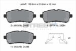Pagid Street+ front brake pads for Suzuki Baleno, Ford Fiesta