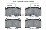 Pagid Street+ front brake pads for Alfa Romeo 159, Alfa Romeo Brera