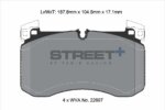 Pagid Street+ front brake pads for Mercedes-Benz GLS, Mercedes-Benz G-Class