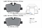 Pagid Street+ rear brake pads for BMW 2, BMW 4