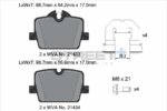 Pagid Street+ rear brake pads for BMW Z4, BMW 2