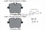 Pagid Street+ rear brake pads for BMW 5, BMW 8