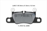 Pagid Street+ rear brake pads for Porsche Panamera, Porsche 911
