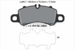 Pagid Street+ front brake pads for Porsche 911, Porsche 718