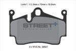 Pagid Street+ stražnje kočione pločice za Porsche Boxster, Porsche 718