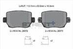 Pagid Street+ rear brake pads for Tesla Model Y, Tesla Model 3
