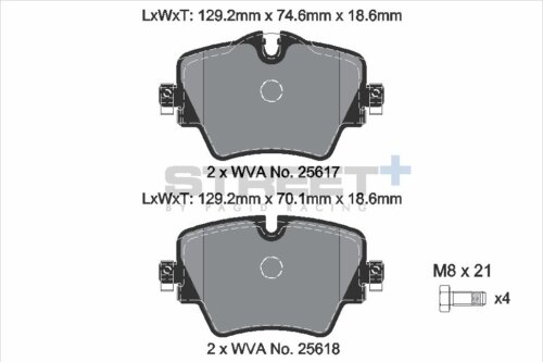 Pagid Street+ front brake pads for BMW 1, BMW 2