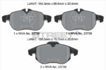 Pagid Street+ front brake pads for Cadillac BLS, Opel Astra