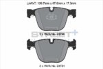 Pagid Street+ rear brake pads for BMW 1, BMW 3